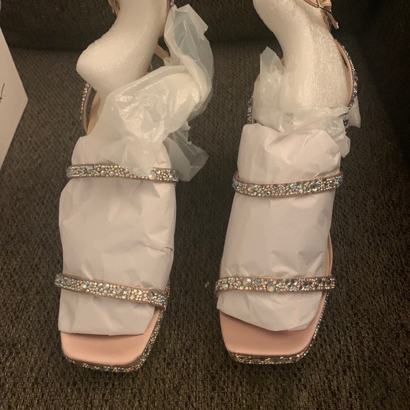 Betsey Johnson SB-Denni Rhinestone platform heel - Picture 3 of 5